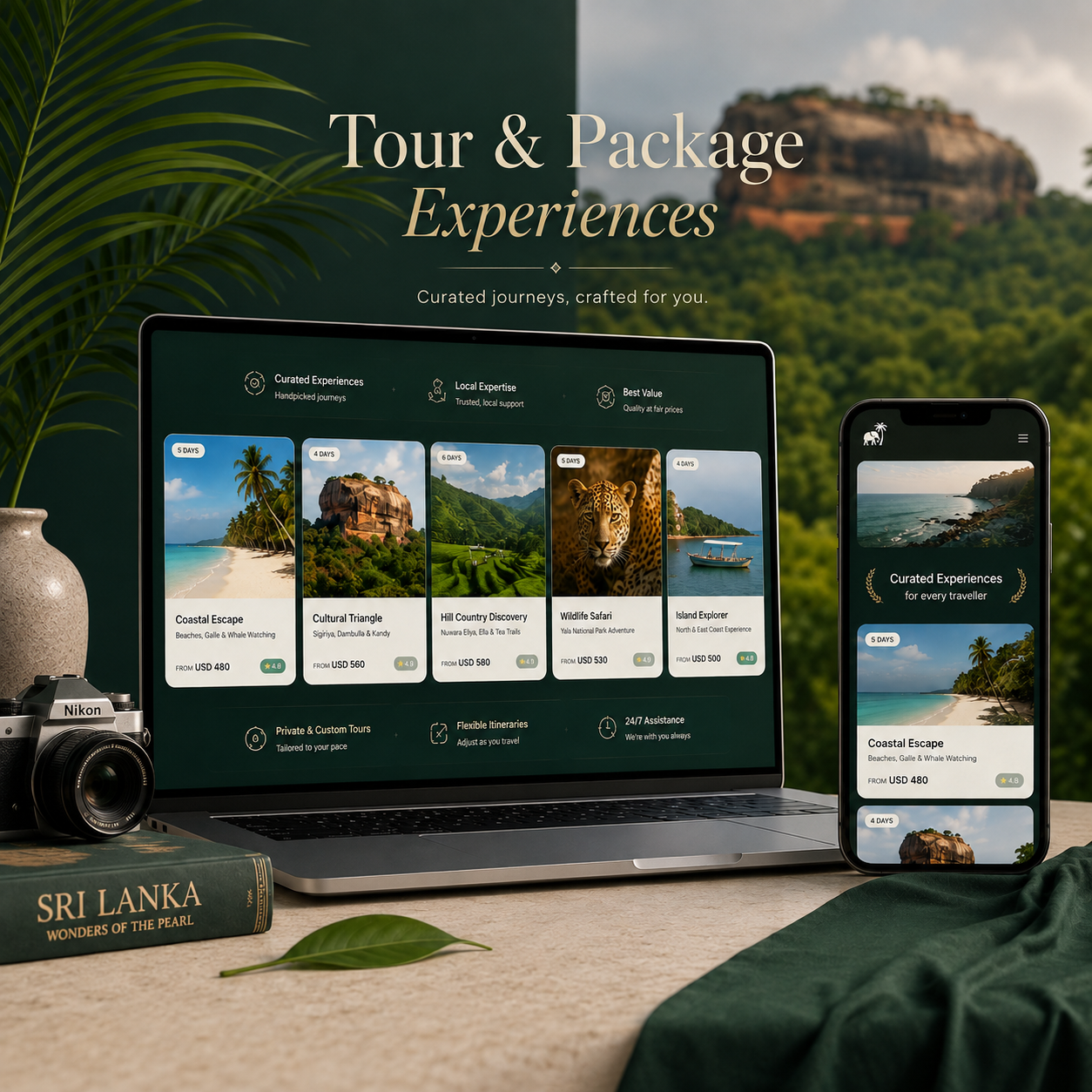 Tour Package Listing Interface Preview